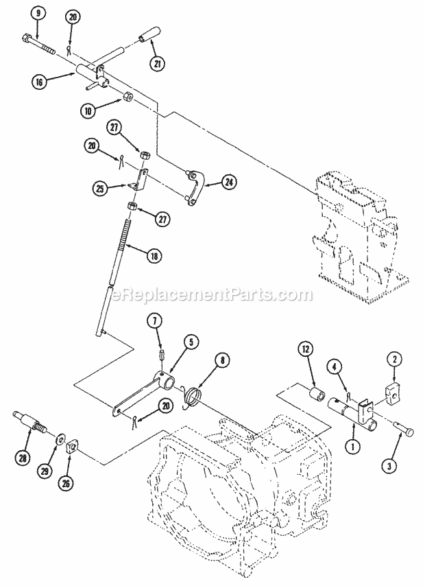 Hst Control (Part 2) Diagram and Parts List for 544-434D100, 545-434D100, 546-434D100 Cub Cadet Lawn Tractor
